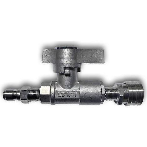 Nettoyeur haute pression à vanne à bille, vanne à bille à raccord rapide 3/8", pression de 5000 PSI sur autoroute (1/5)