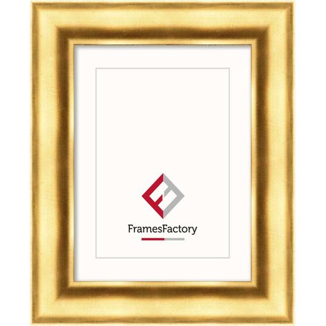 Cornice portafoto decorativa Alia, 30 × 40 cm, color oro. (1/5)
