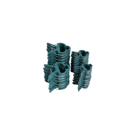 Lote de 100 clips para plantas – 50 clips grandes de 6x4,5 cm y 50 clips pequeños de 4x2,8 cm – Plástico resistente para sostener tomates y hortalizas - 100 unidades (1/4)