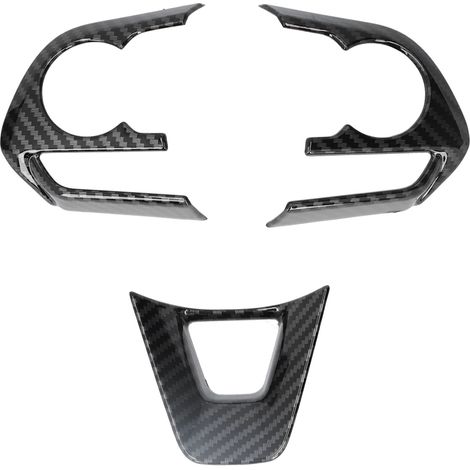 3-teiliges Lenkraddekor im Carbon-Look für RAV4 2019-2021, Dekor aus Kohlefaser (1/5)