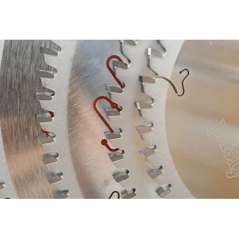 CIRCOLARE per LEGNO/TRUCIOLARE PER TRONCATRICE  D.350 mm  Foro : 30 mm  Spessore dente: 3,5 mm  Numero di denti : 54