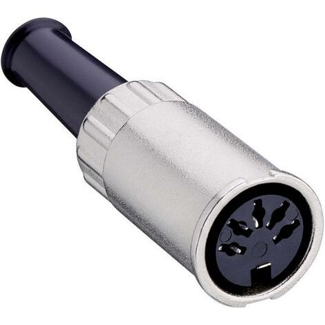 Connecteur rond DIN femelle, droit Lumberg 0122 05-1 Nombre de pôles: 5 argent 1 pc(s) (1/3)