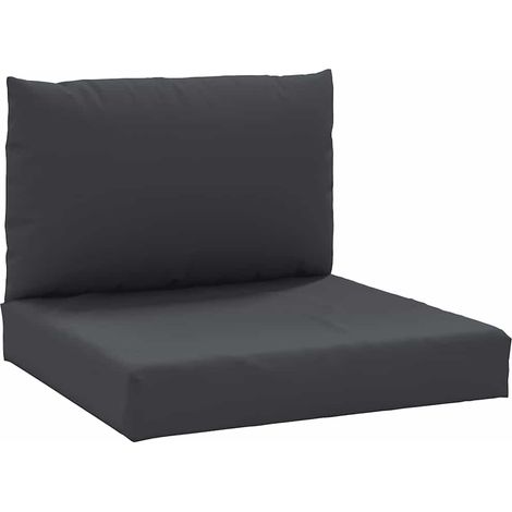 Maison Exclusive - Palettenkissen 2-tlg. Schwarz Oxford-Gewebe