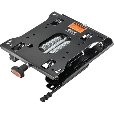 VEVOR Kit di Sospensione del Sedile con Binario Scorrevole, Sospensione Universale del Sedile ad Aria per Tosaerba a Raggio di Sterzata Zero, Regolabile 150 mm Avanti a Indietro, per Bulldozer, Nero