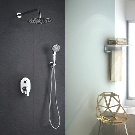 IMEX - columna ducha empotrada con grifo cromado (1/5)