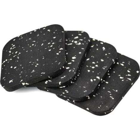 4 Pièces Antiderapant Patin en Caoutchouc 110x110x10mm Tampon Caoutchouc Patins Antidérapants Meuble pour Meubles lit Machine à Laver et sèche-Linge (1/4)