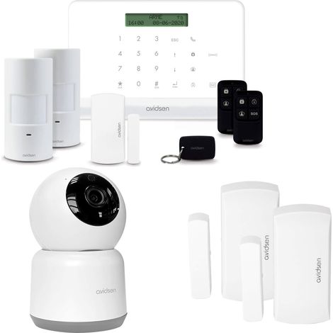 Kit Alarme sans fil connectée HomeSecure pour appartement T2/T3 (1/5)