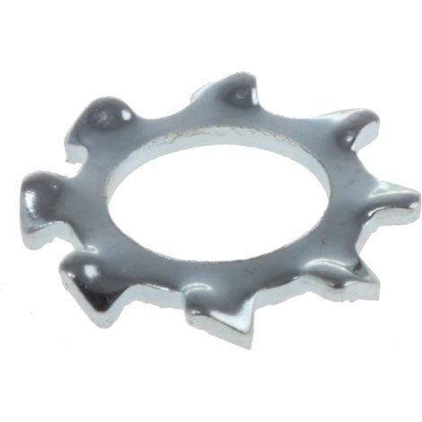 Rondelle grower à dents externes, pour vis M5, Acier Galvanisé brillant ( Prix pour Sachet de 250 )