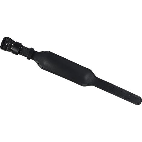 Ceinture de soutien lombaire en cuir véritable pour haltérophilie, musculation et fitness, taille L (95-120 cm) (1/5)