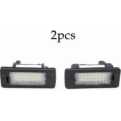 2 Stück Canbus LED-Kennzeichenbeleuchtung für BMW 1er, 3er, 5er, X-Reihe E82, E88, E90, E91, E92, E93, E39, E60, E61, X5, E70, X6, E71, Weiß