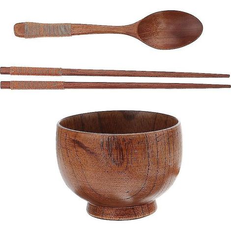 1 Set Salatschüsseln aus Holz