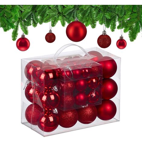 Juego de bolas de navidad para arbol de navidad acabado matebrillantepurpurina 228390833 228390833 228390833 228390833 (1/5)