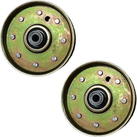 Deux roulements de galet tendeur (532173437, 165888, 532131494) compatibles avec les tondeuses à gazon LT1000 et LT2000 avec une largeur de coupe de 42 pouces. (1/5)