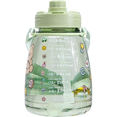 Gallonen-Wasserflasche mit Zeit Marke -pc Große Wasserflasche für Damen Herren Großer Wasserkrug für Fitness (1/5)