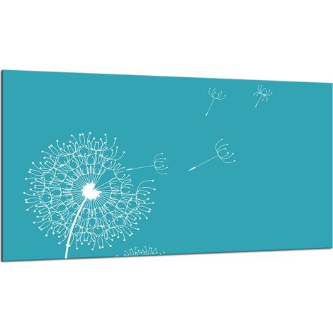 PLAQUE DE PROTECTION EN VERRE POUR CUISINIÈRE 90X52 FLORE (1/5)