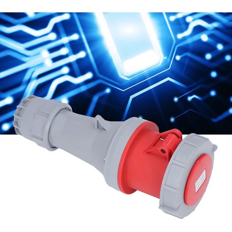 Wasserdichter und staubdichter Industrie-Luftfahrtstecker, 63A IP67 (1/5)