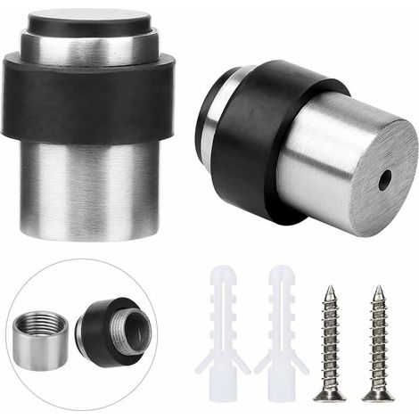 Set of 2 rubber door stoppers to protect the door from the wall or the floor (1/5)