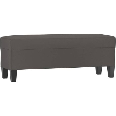 Panca panca 100 x 35 x 41 cm grigio sintetico 020010491