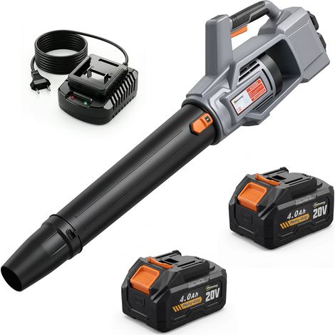 36-V-Akku-Laubbläser, 2 x 4000-mAh-Akkus, Ladegerät inklusive, Leichtbauweise