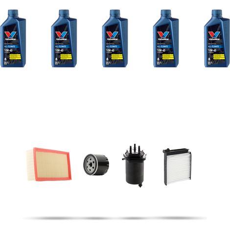 Kit tagliando 4 FILTRI e 5L OLIO compatibile con Nissan Note (E11) 1.5 dci 66kw Dal 2010 (1/5)