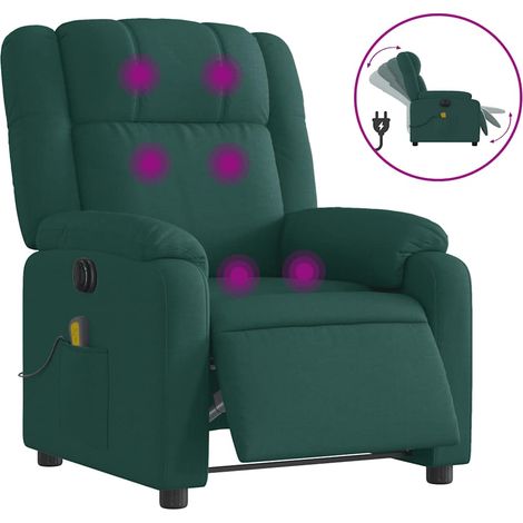 Maison Exclusive - Sillón reclinable de masaje eléctrico tela ver
