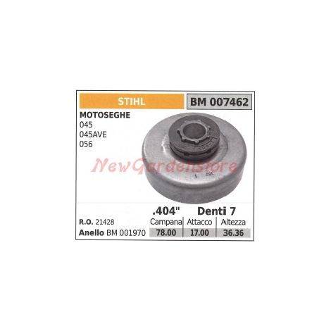 Pignone campana frizione motosega STIHL 045 045AVE 056 007462 21428