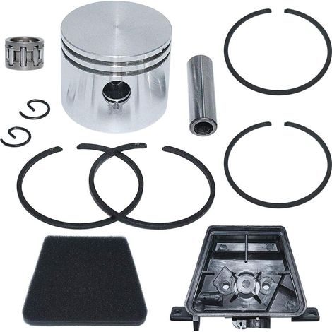 Kit de bague de piston de 41 mm, filtre à air en mousse et couvre-tronçonneuse Partner 350 351 (1/5)