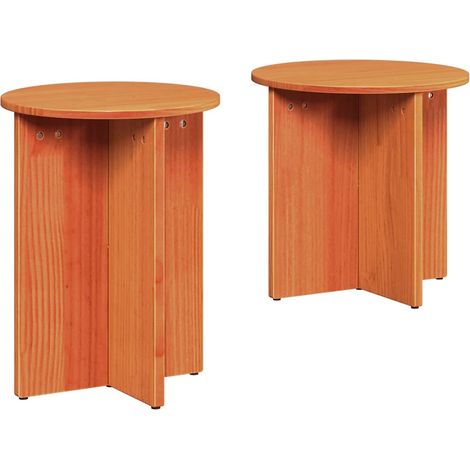 Maison Exclusive - Tavolino da salotto 2 pcs Marrone cerato