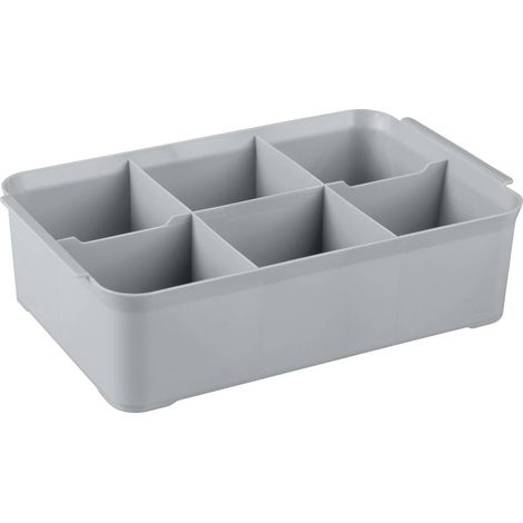 Curver 243860 Scatola di immagazzinaggio HANDY (L x L x A) 275 x 175 x 75 mm Argento 1 pz.