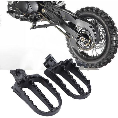 Pieds de fixation avec trous de 8 mm et pédales en acier compatibles avec les repose-pieds Taotao Dirtbike Motocross MX 50cc-125cc - PW50 PW80 TTR90 (1/5)