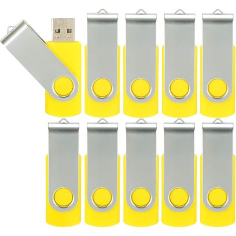 Lot de 10 clés USB 2.0 pivotantes et pliables. (1/5)