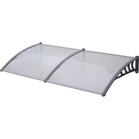 SVITA Vordach Überdachung transparent 90x240cm Haustür Dach Pultdach Türdach (1/5)