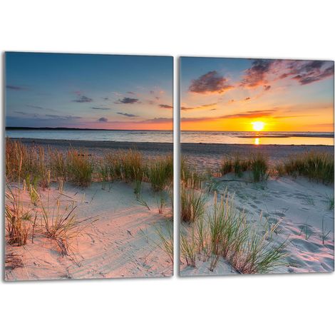Glasherdplattenschutz 2x40x52 Beach (1/5)