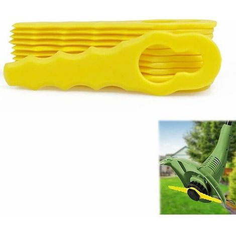 Trimmer Accessories: Pack of 20 Replacement Blades compatible with Ryobi Trimmers, Double Serrated Blade Heads RAC155 RAC157 RAC158 (1/4)