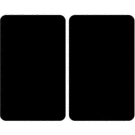 Lot de 2 tapis de protection pour poêle, 4060 cm, noirs, pour protéger votre poêle. (1/5)