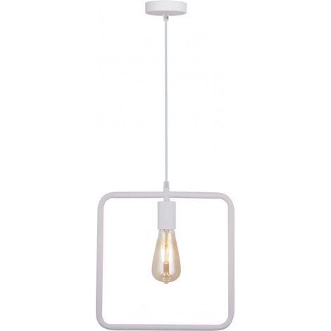 Plafonnier violet carré AC220-240V 50/60HZ 1 x E27 max. 40 W Ø 29 cm x 10 cm Blanc