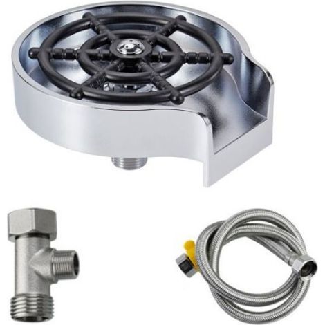 Robinet Haute Pression - Argent - Tuyau Mou - G1/2 Trois Voies - Multi-Angles (1/5)