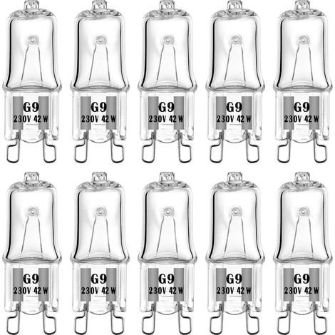 Ampoule Halogène G9 42 W 230 V - Intensité Variable - Lampehalogene G9 - Lampe À Capsule Transparente Pour Lustres - Lampes De Paysage (1/5)