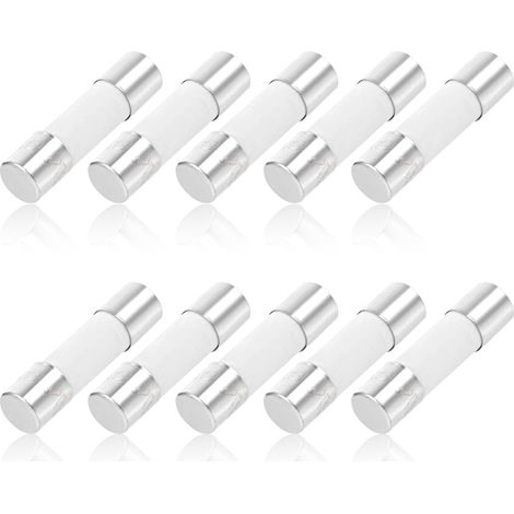 Fusible Céramique - 3,15 A - 250 V - 20 x 5 mm - Pour Appareils Électroménagers et Électroniques - Lot de 10 (1/5)