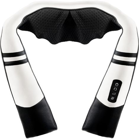 Masseur Dos et Cervicales, Masseur Cervical avec Chauffage, Massager-Cervicales et Cou, Appareil Massage Dos et Nuque, 3 Niveaux Intensités, Massage Cou à la Maison, Bureau, Voiture (1/5)