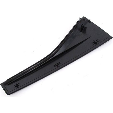 Exterior trim for the right rear door pillar of 2009-2014 Honda Fit hatchback, model number 72721-TF0-003. (1/5)