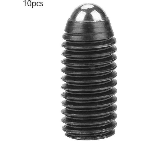 10 pistons à ressort à bille hexagonaux internes à filetage M12 en acier au carbone (M1225)