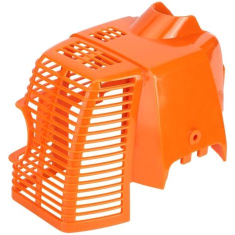 Cylinder cover for lawnmowers and brush cutters – Compatible with certain models – Bright red – Includes cardboard packaging