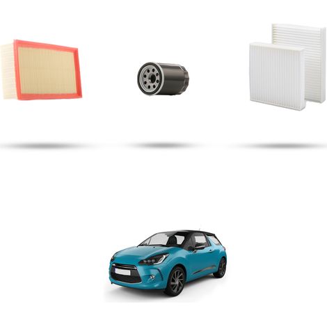 Kit tagliando 3 filtri compatibile con Citroen Ds3 1.2 vti 60kw dal 2012 (1/5)