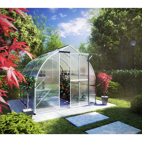 KGT Gewächshaus "Rhodo III", pressblank, 5,2 m², 6 mm HKP