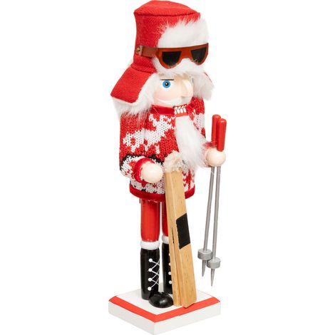Déco de Noël Figurine Casse-Noisette Skieur H 25 cm - Feeric Christmas (1/2)