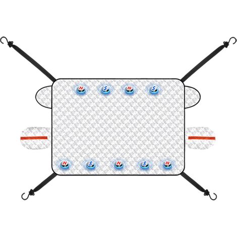 Funda para parabrisas para hielo y nieve, funda de 5 capas para parabrisas con bordes magnéticos. (1/5)