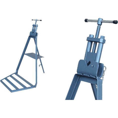 Sargento hidráulico para tuberías, Kuźnia, Imadlo hidráulico con soporte, Herramienta para trabajos en tuberías, Resistente, Versátil