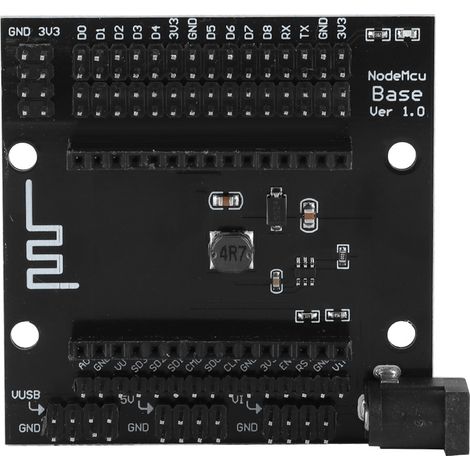 ESP8266 WIFI NodeMCU Lua Entwicklungsboard in schwarzem Metall mit Erweiterungsbasis (1/5)