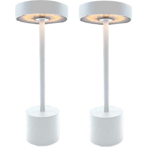 Juego de 2 lámparas de mesa inalámbricas H30CM ROBY
